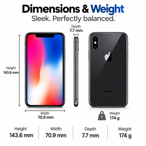 Apple iphone unlocked 64gb - apple, x