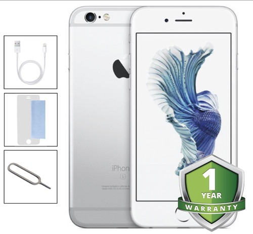 Apple iphone 64gb silver - -,